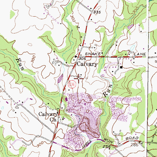 Topographic Map of Chatham, MD