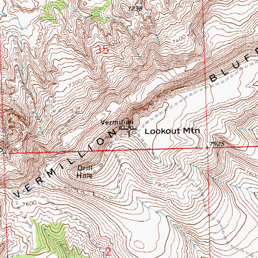 Topographic Map of Lookout Mountain, CO