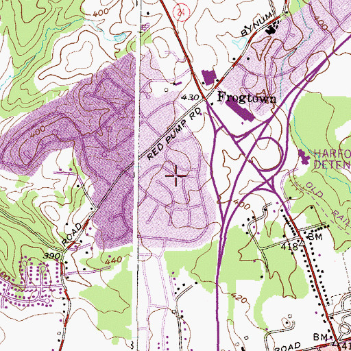 Topographic Map of Drexel, MD