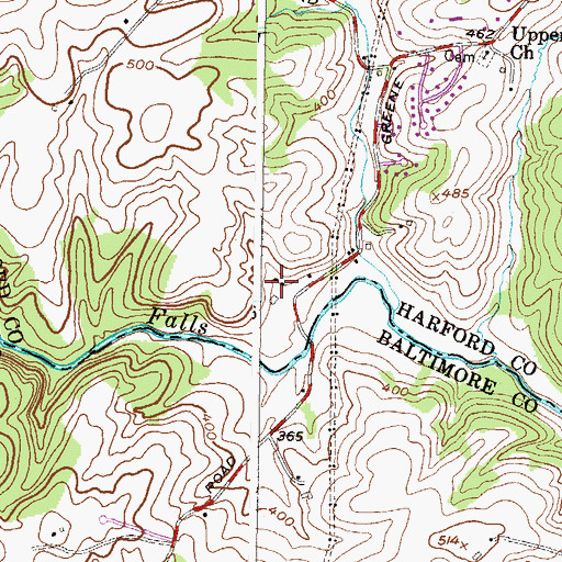 Topographic Map of Eagle View, MD