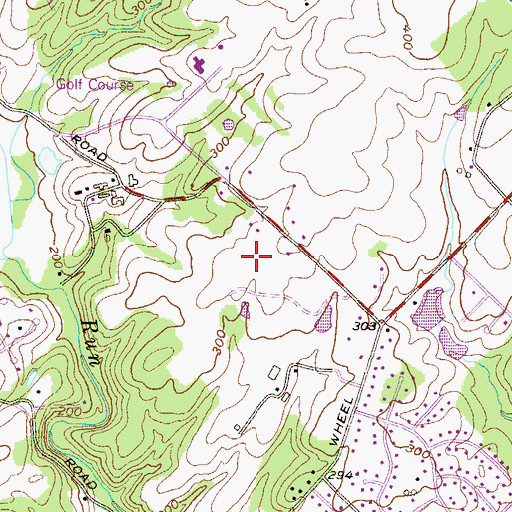 Topographic Map of Glenangus, MD