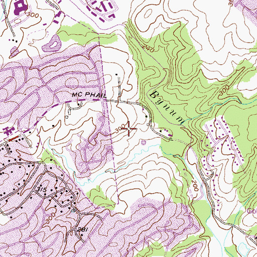 Topographic Map of Glenwood Garth, MD