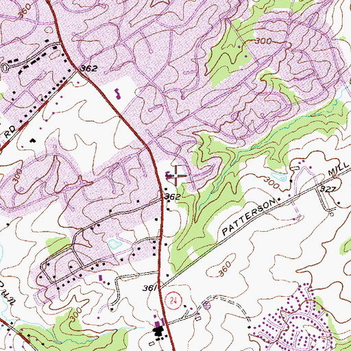 Topographic Map of Good Shepherd Lutheran Church, MD