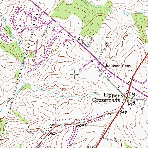 Topographic Map of Haddon Hurst, MD