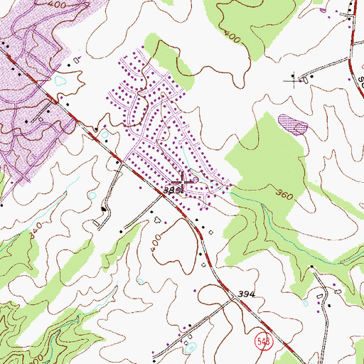 Topographic Map of Harford County, MD