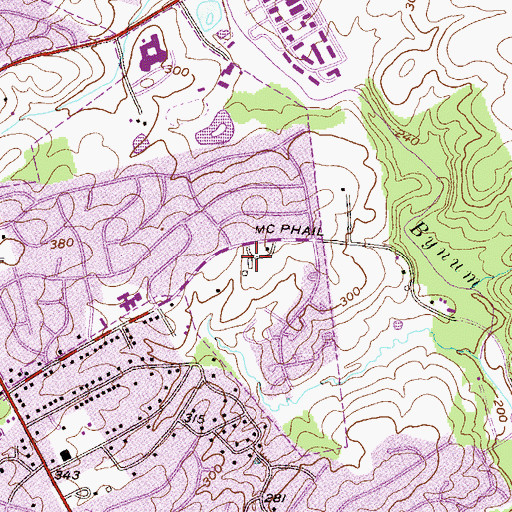 Topographic Map of Homestead Park, MD