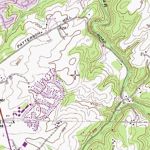 Topographic Map of Kings Charter, MD