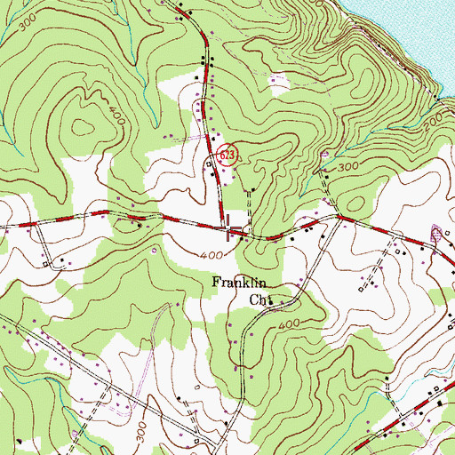 Topographic Map of Lafayettes Crossing, MD