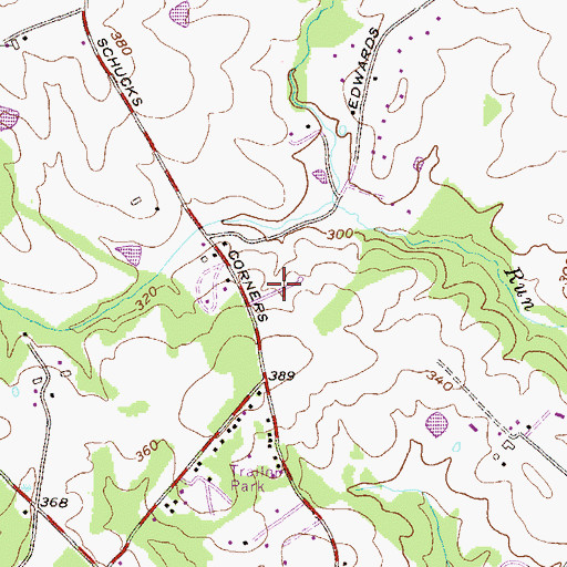 Topographic Map of Lyns Rest, MD