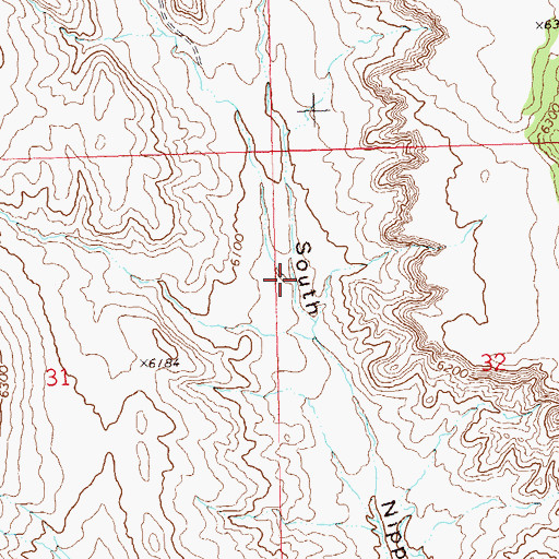 Topographic Map of Spence Gulch, CO