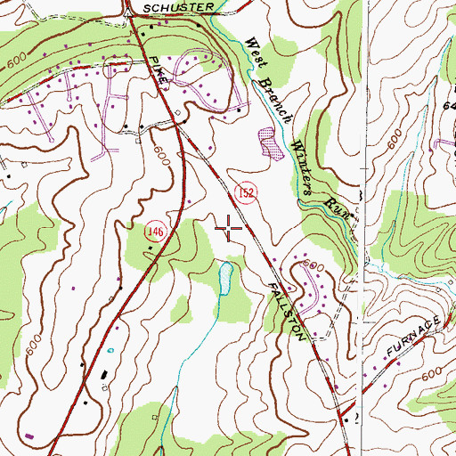 Topographic Map of Maryland Polo Club, MD