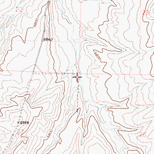 Topographic Map of Housel Gulch, CO