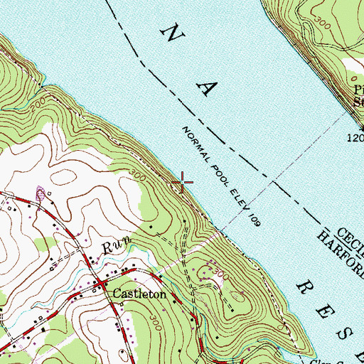 Topographic Map of Mason-Dixon Trail, MD