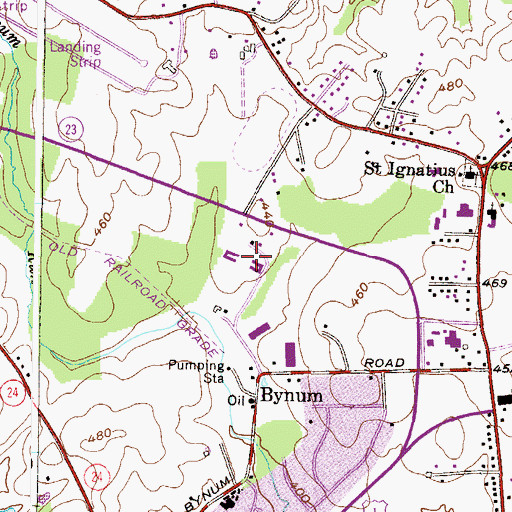 Topographic Map of Melrose, MD
