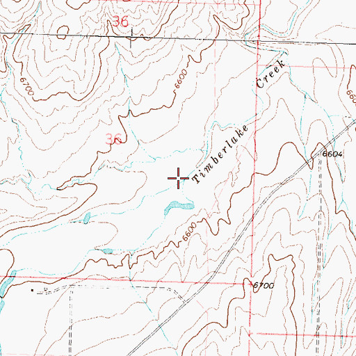 Topographic Map of West Timberlake Creek, CO