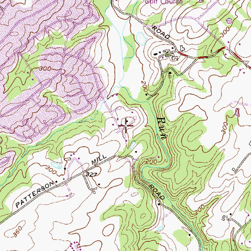 Topographic Map of Parsons Ridge, MD