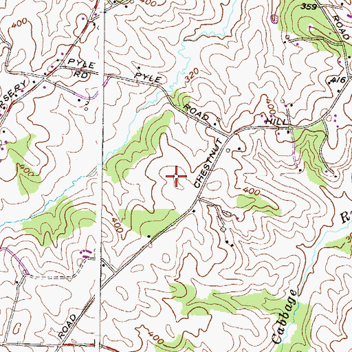 Topographic Map of Pheasant Ridge, MD