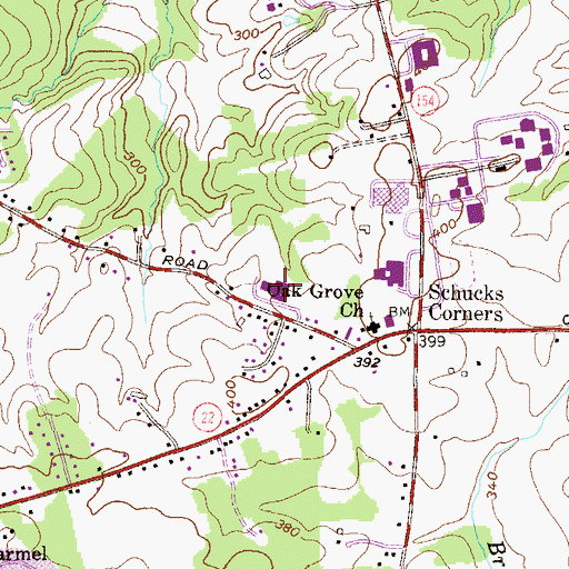 Topographic Map of Prospect Mill Elementary School, MD