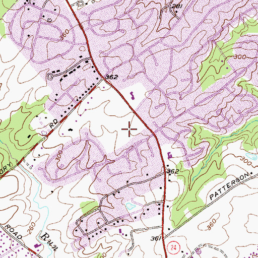 Topographic Map of Ring Factory Elementary School, MD