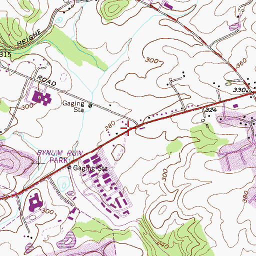 Topographic Map of Saint Matthew Lutheran Church, MD