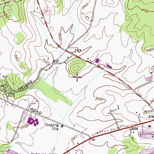 Topographic Map of Southampton, MD