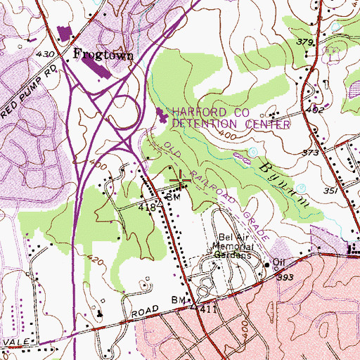 Topographic Map of Stonehedge, MD