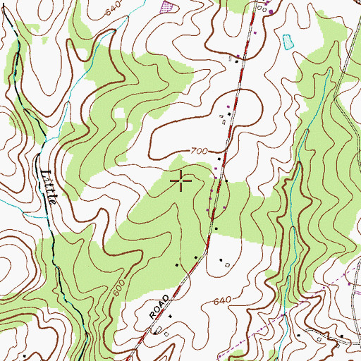 Topographic Map of Sutton Manor, MD