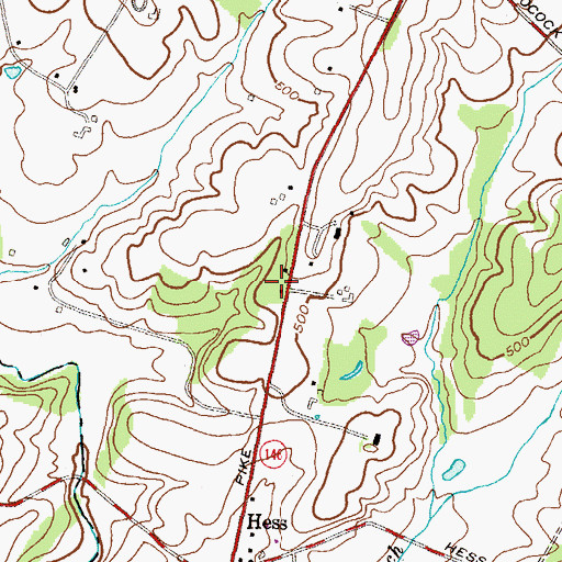 Topographic Map of Taylor School (historical), MD