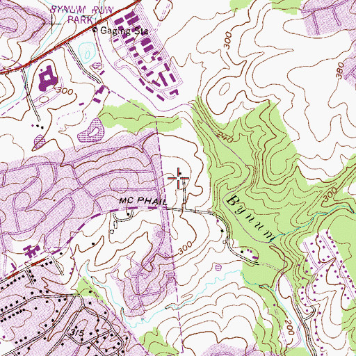 Topographic Map of Upper Crest Estates, MD