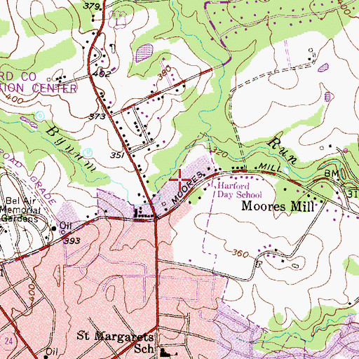 Topographic Map of Warwick, MD