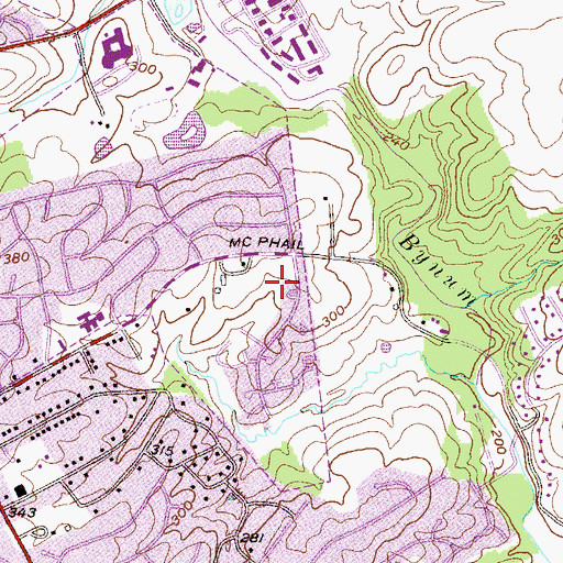Topographic Map of White Oak, MD