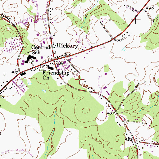 Topographic Map of Wyndemede Industrial Park, MD