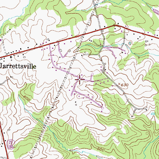 Topographic Map of Dulaney Ridge, MD