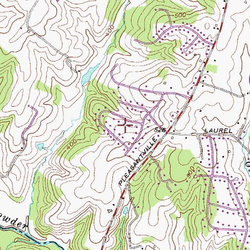 Topographic Map of Laurel Brook, MD
