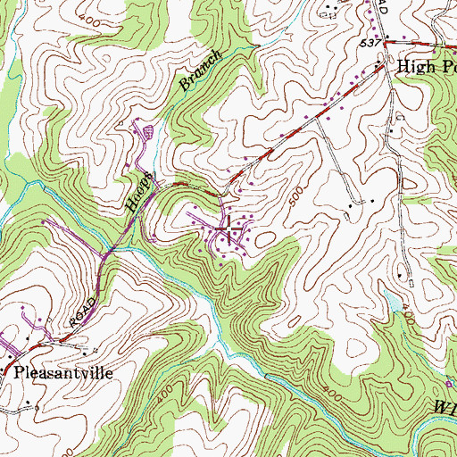 Topographic Map of Montford Glen, MD