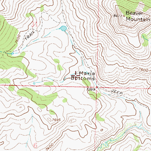 Topographic Map of Maria Bottoms, CO