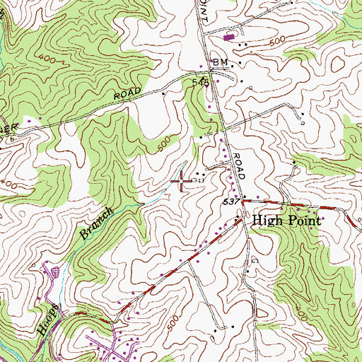 Topographic Map of Wales of Harford, MD