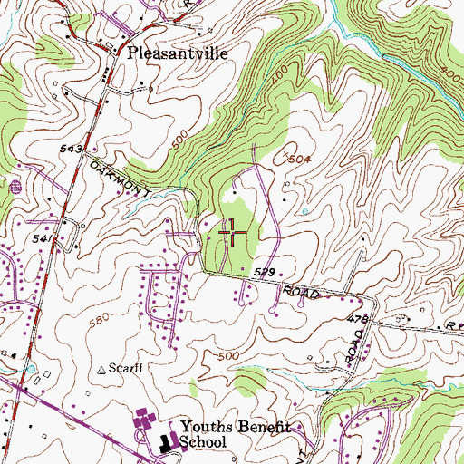 Topographic Map of Willows, MD