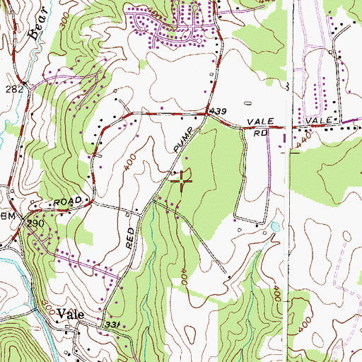 Topographic Map of Bel Forest, MD