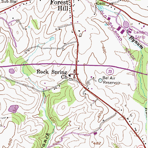 Topographic Map of Christ Episcopal Church Cemetery, MD