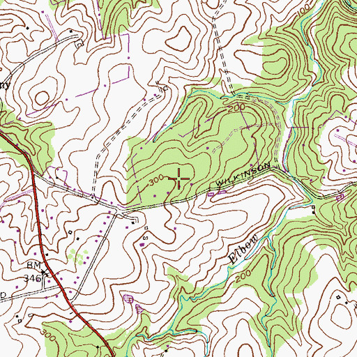 Topographic Map of Deer Creek Estates, MD