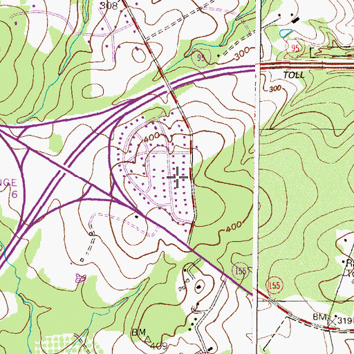Topographic Map of Mount Felix, MD