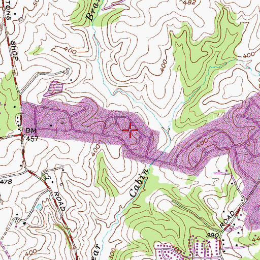 Topographic Map of Forest Lake, MD