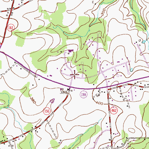 Topographic Map of Foxridge West, MD