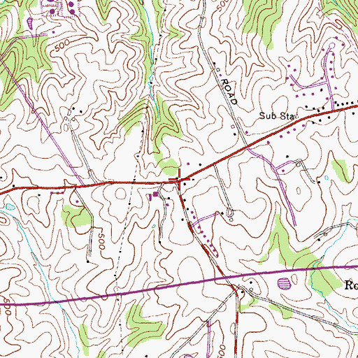Topographic Map of Grafton Shops (historical), MD