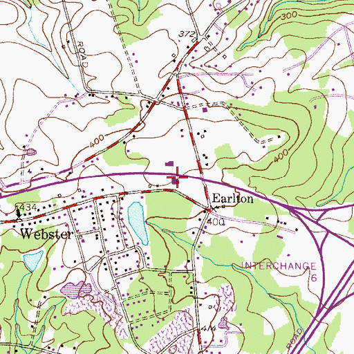 Topographic Map of Harford Center for the Handicapped, MD