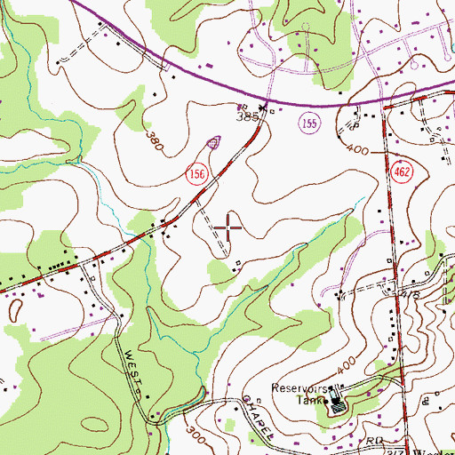 Topographic Map of Harford Memorial Gardens, MD