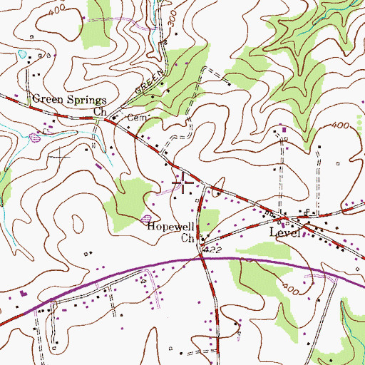 Topographic Map of Kirkwood Manor, MD