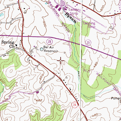 Topographic Map of Klein, MD