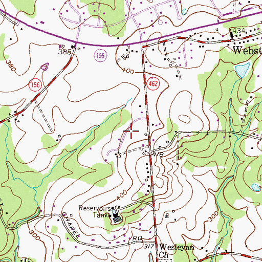 Topographic Map of Loch Leven, MD